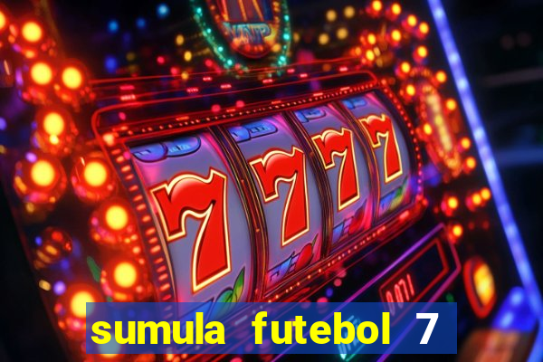 sumula futebol 7 society excel